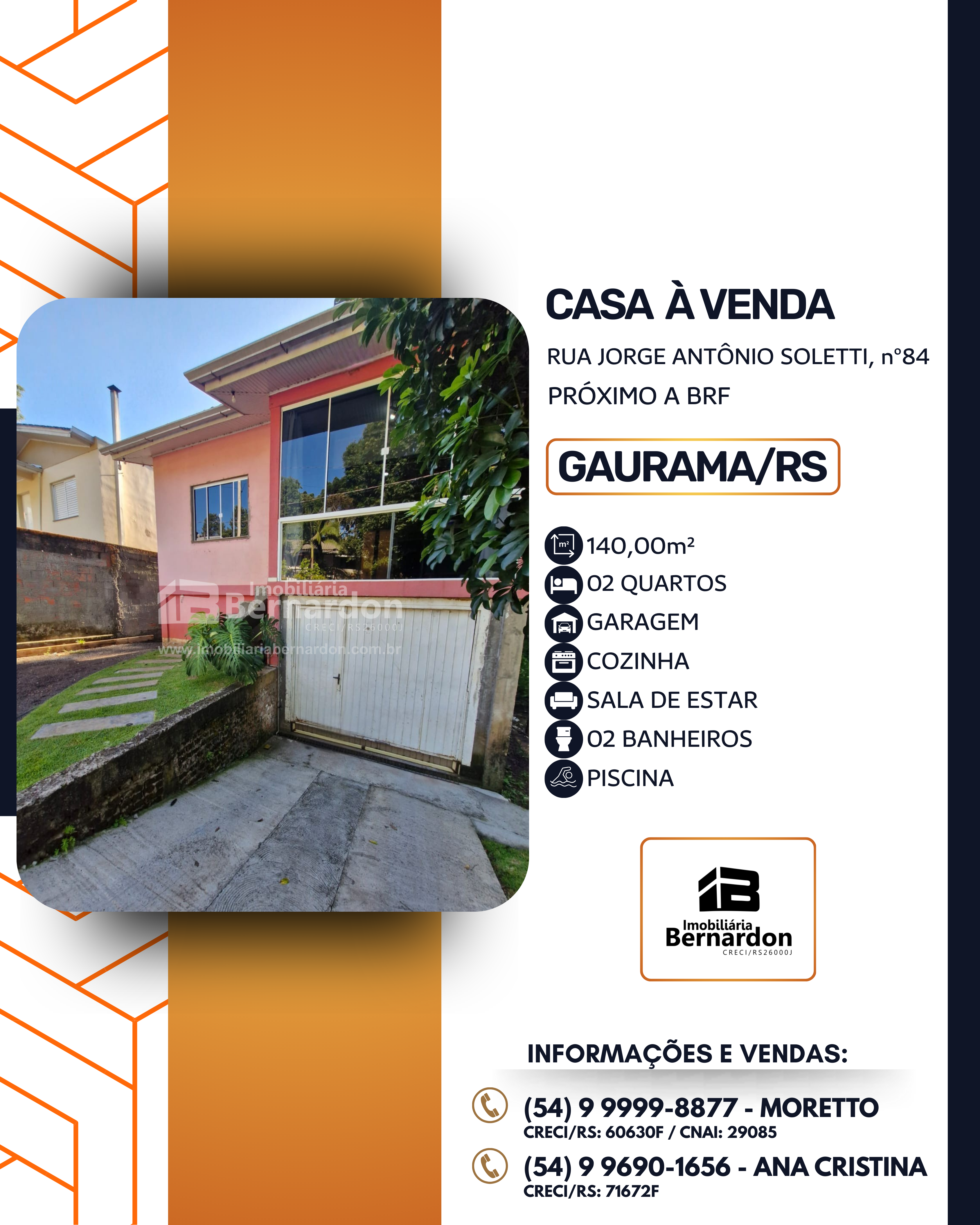 Imagem: Casa com piscina e salão de festas